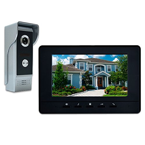 Wired 7" LCD Color Screen for Video Door phone Intercom System Monitor Unlock